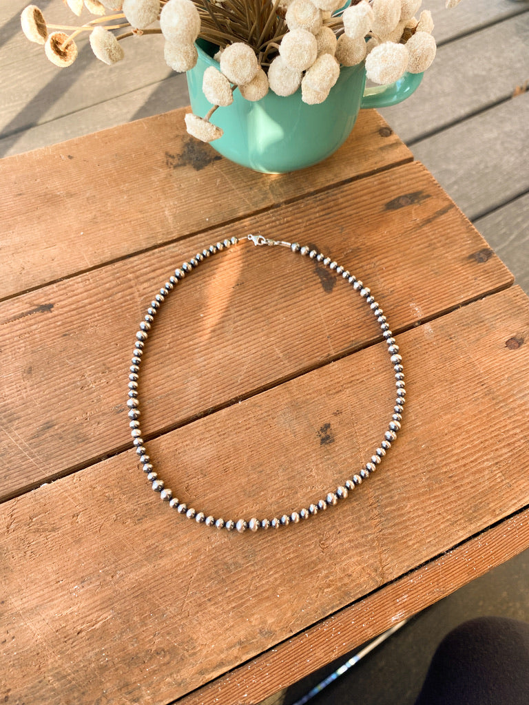 4-5mm Graduated Navajo Pearl Necklace